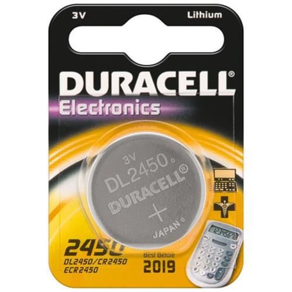 Duracell CR2450 D 1-BL Duracell (DL 2450), Litium, Knappcell, 3 V, 1 st, CR2450, Silver