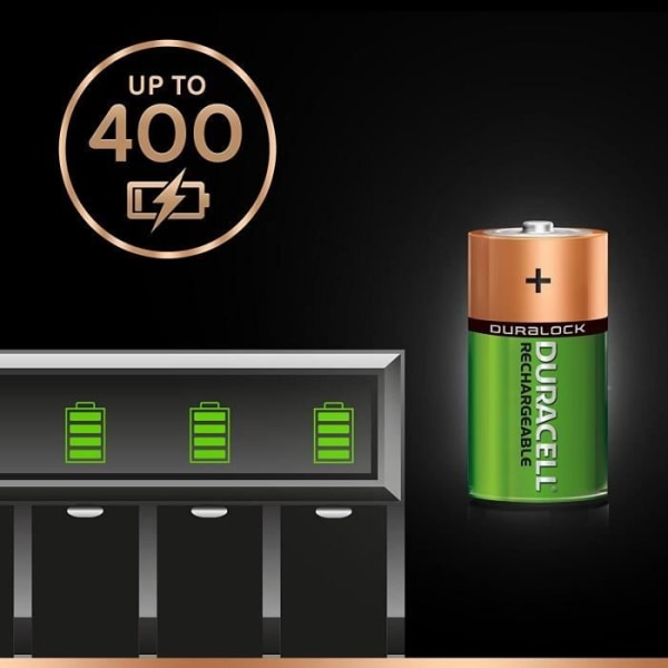 DURACELL uppladdningsbara batterier Ultra C 3000 mAh x2