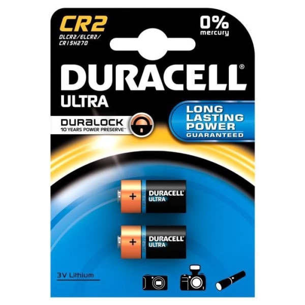 Duracell-CR2-Pack med 5- Blister med 2