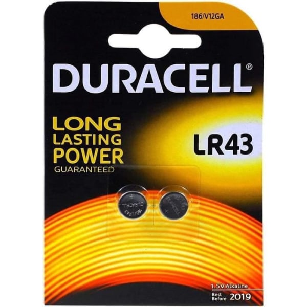 Duracell Alkaline Button Batteries LR43 - Blisterpack [34]