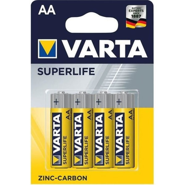 VARTA - Blisterförpackning med 4 R6/AA saltlösningsbatterier