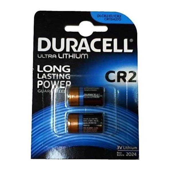 Paket med 10 Duracell CR2 litiumfotobatterier
