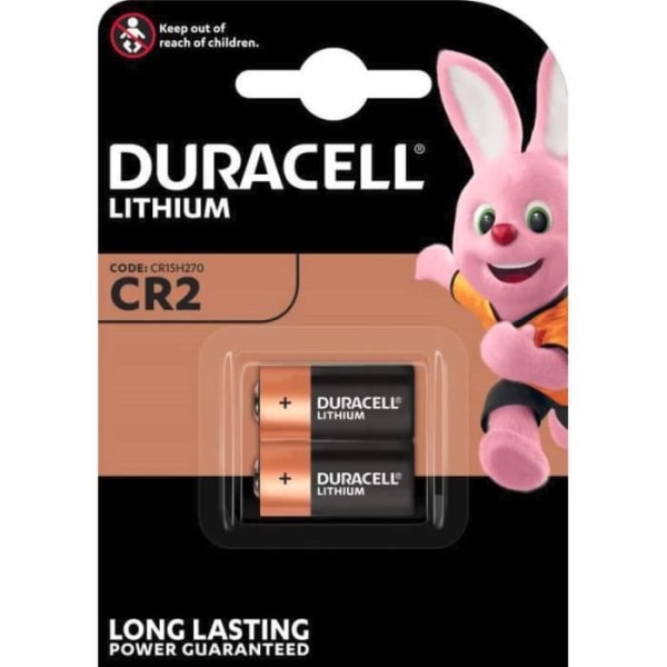 SET MED 10 DURACELL CR2 LITHIUM 3V batterier
