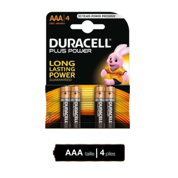 DURACELL Aaa X4 Plus Power batterier