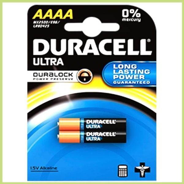 2-pack Ultra M3 Quart Alkaline-batterier (AAAA/MN2500)