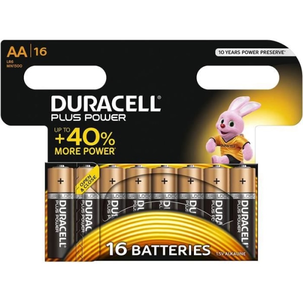 Plus Power Alkaline-batteri - AA - 16 celler[240]