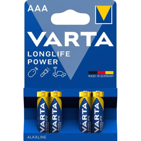 4 LR03 AAA VARTA alkaliska batterier