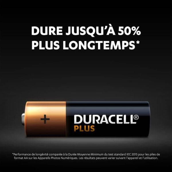 Duracell Plus, paket med 24 alkaliska batterier typ AA 1,5 volt, LR06