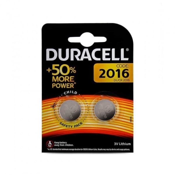 2 Duracell cr2016 batterier