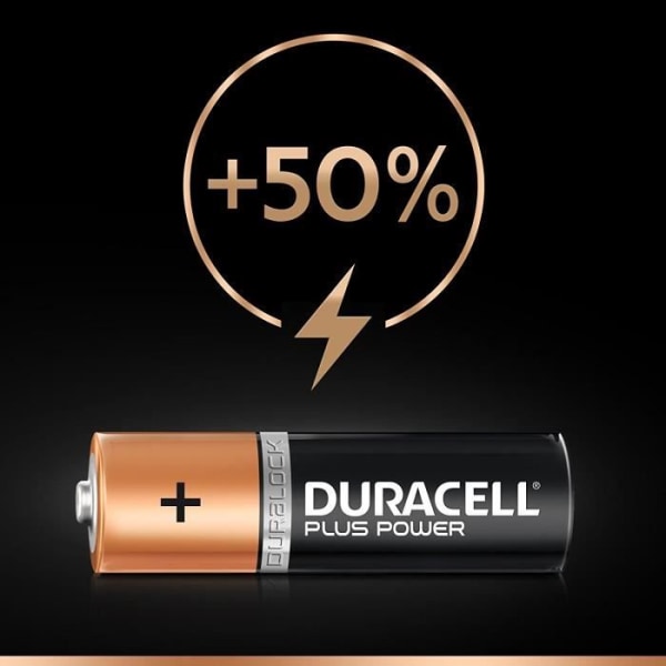 Alkaliska batterier AA LR6 Duracell Plus Power med 12 st