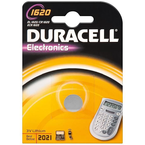 BATTERI CR1620 (DL1620) DURACELL