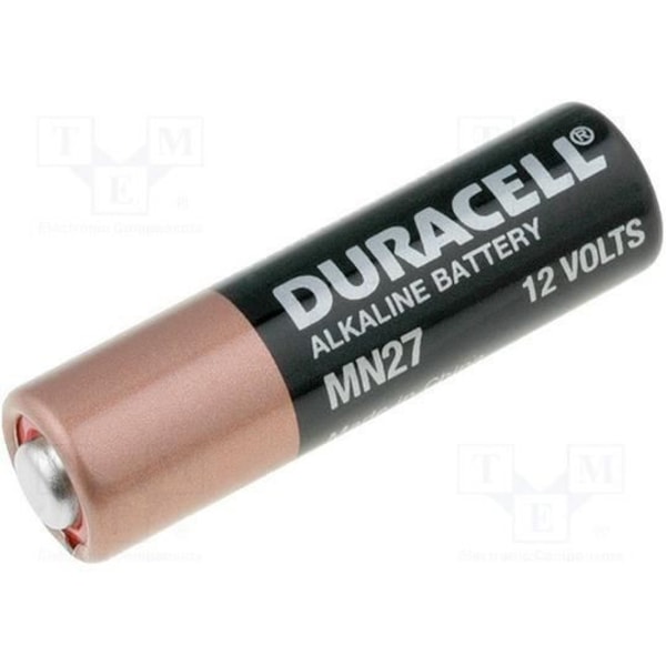 2 BATTERIER MN27 A27 DURACELL ALKALINE 12V