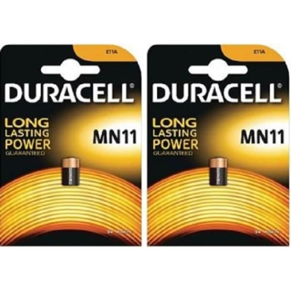 2 DURACELL MN11 - E11A - A11 6V batterier