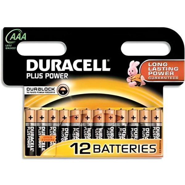 DURACELL 12 alkaliska batterier 1,5V AAA LR03 öppna...