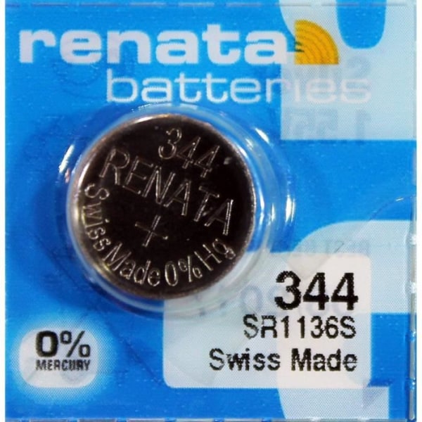 RENATA Paket med 5 blister med 1 X344 silveroxidknappsbatteri SR1136S[568]