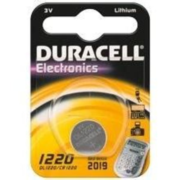 1x CR1220 Litium knappcell, Duracell cd49558