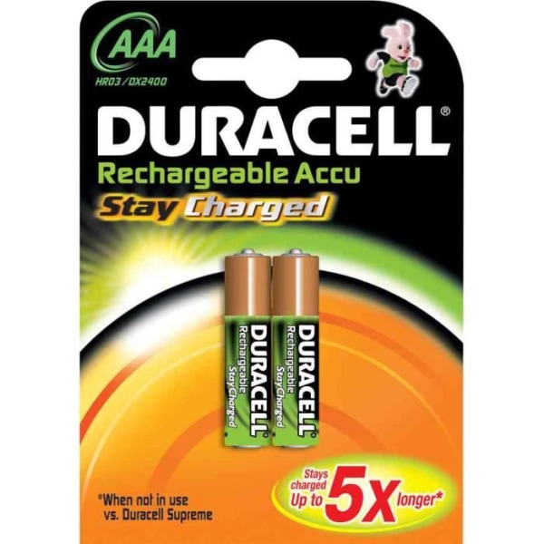 Duracell Recharge Ultra AAA 2 uppladdningsbara batterier 850 Mah 2x