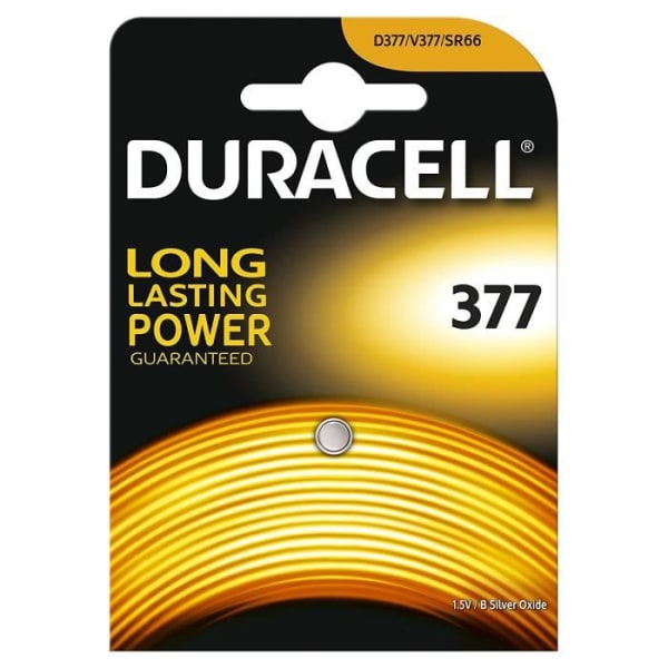 Duracell specialbatterier Silveroxid typ 377, förpackning om 1