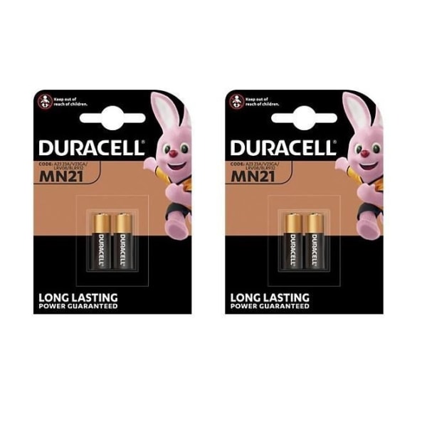 Duracell MN21 A23 / 23A / V23GA / LRV08 / 8LR932 batteripaket med 4