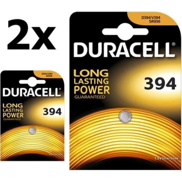 2 delar - Duracell D394 SR936SW 1,5V knappcellsbatteri