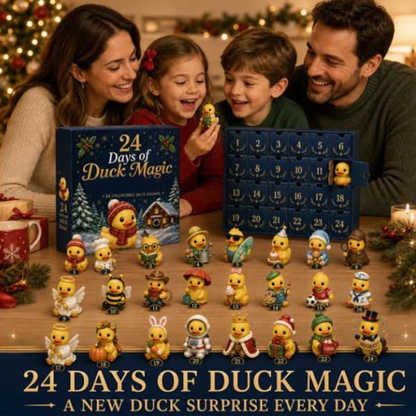 Adventskalender 2026 ænder – 24 mini-figurer at samle