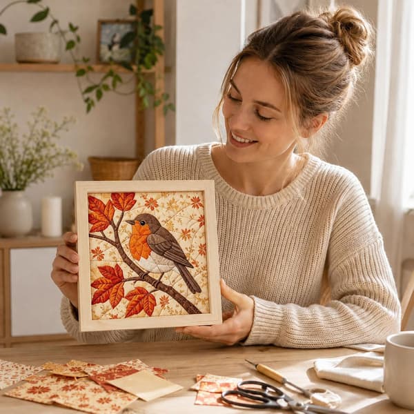 Kinusaiga-kit – sömlös textilkonst, ram, verktyg, DIY för julen