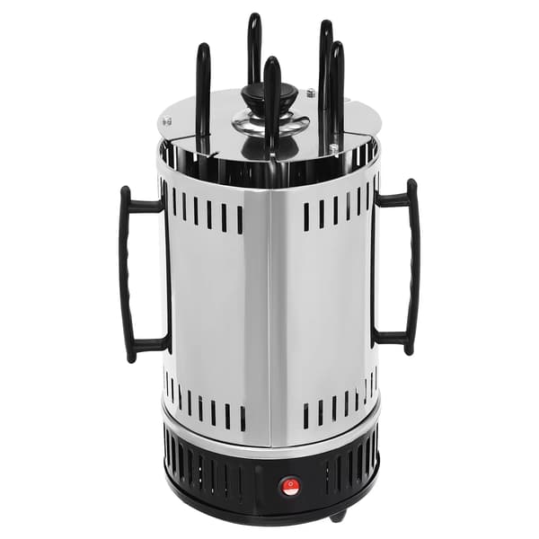 Savuton pystygrilli 1000W - Pyörivä kebab-kone 5 vartaalla 5 Skewers