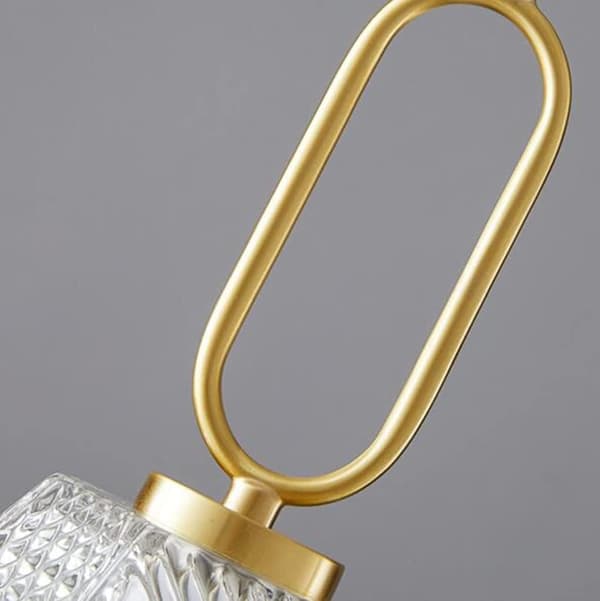 Modern Pendellampa i Mässing och Glas - Infälld Montering för Köksö, Matsal, Sovrum, Loft Embedded mount