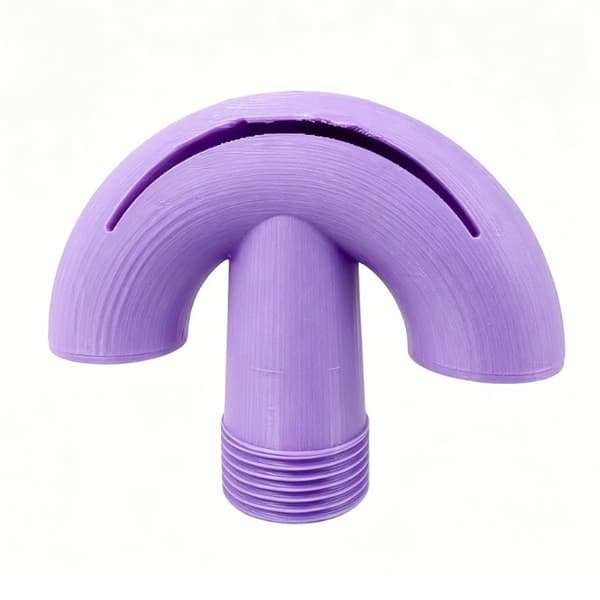 2 stk. Poolvandlufterdyser - 3/4\" Gevind ABS Springvandshoved - Lys Violet Purple