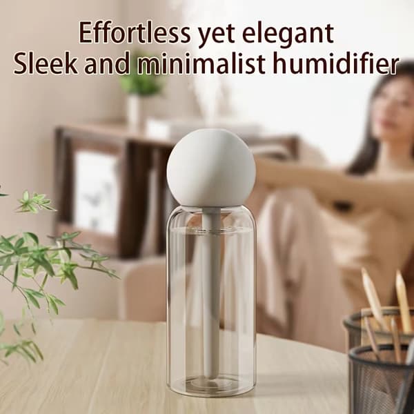 USB Humidifier with Dual Spray & Aroma – Large Capacity, Quiet Aroma Diffuser for Home & Office