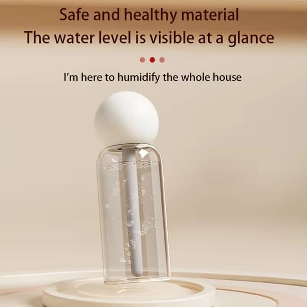 USB Humidifier with Dual Spray & Aroma – Large Capacity, Quiet Aroma Diffuser for Home & Office