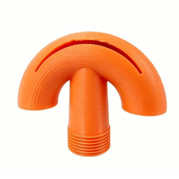 2 stk. Poolvandlufterdyser - 3/4\" Gevind ABS Springvandshoved - Orange Orange