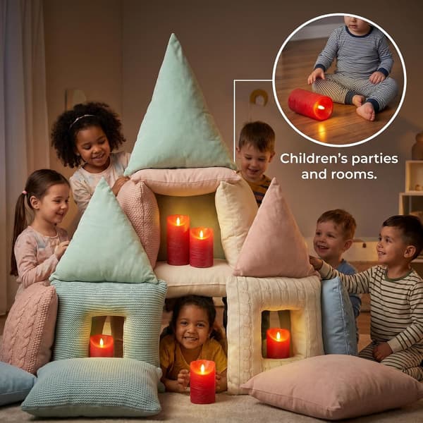 3-pack flameless LED candles 4/5/6 inches, remote control, timer and adjustable brightness, flickering flame for decoration Grey Battery-operated