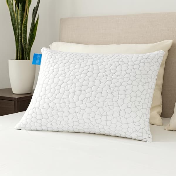 Kølepude 1-pak - Strimlet memoryskum justerbar 74x48cm White 1 PCS