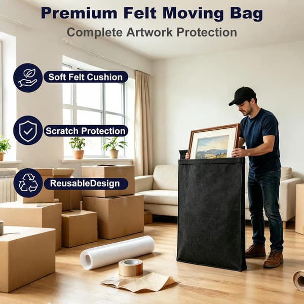 Filtpose til ramme 102x153 cm 1 stk. – genanvendelig transportbeskyttelse Style 1