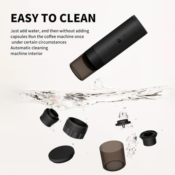 90 ml Mini Kaffebryggare USB-C - LED-skärm NS Kapselkompatibel