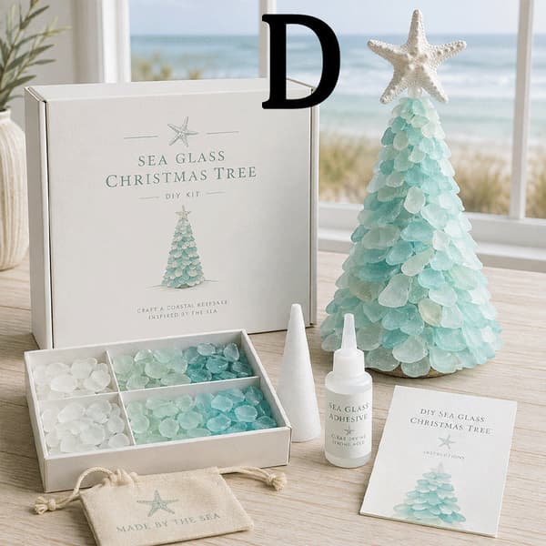 Havglas Juletræ Håndværkssæt D - DIY Julepynt Projekt Style 4