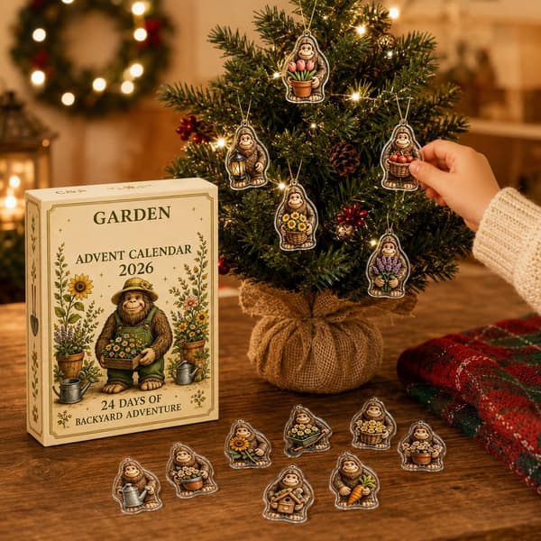 2D Christmas Hanging Decoration 24 pcs – Collector's Box Countdown, Style 1 Style 1