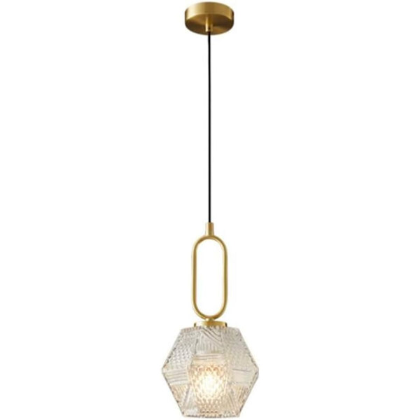 Messing Moderne Glas Pendel - Overflademontering til Køkkenø, Spisestue, Soveværelse, Loft Surface mount