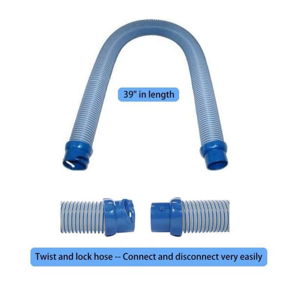 2-pack poolslangar för Zodiac MX6 MX8, reservslang 99 cm