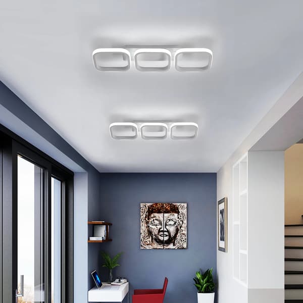 78 cm 32W 6000K Dagslys LED Loftlampe - Moderne Rund Flush Mount til Stue