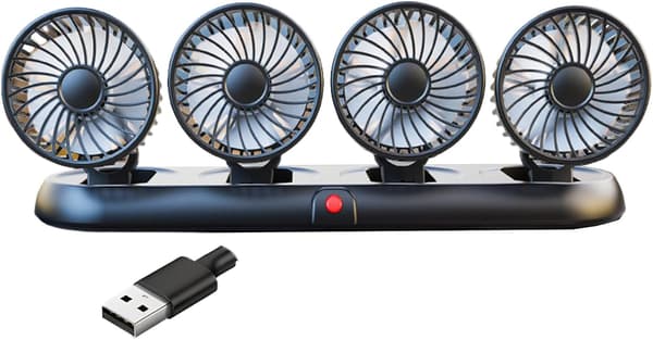 Bærbar Fordampningsluftkøler Ventilator 880ml Isboks USB Skrivebordskøleventilator med Dobbelt Spray og LED Lys til Indendørs Brug 12V