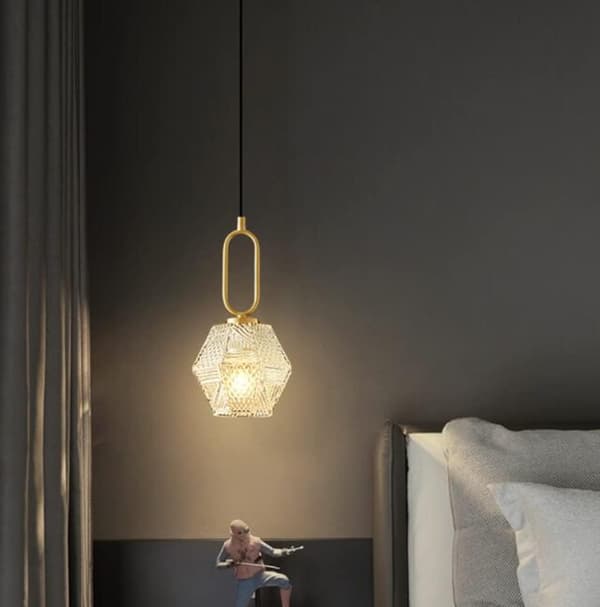 Messing Moderne Glas Pendel - Overflademontering til Køkkenø, Spisestue, Soveværelse, Loft Surface mount