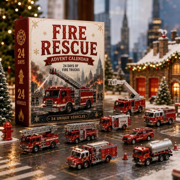 Adventskalender 2026 fordonsset gård – 24 2D-akryl, stil 3 Style 3
