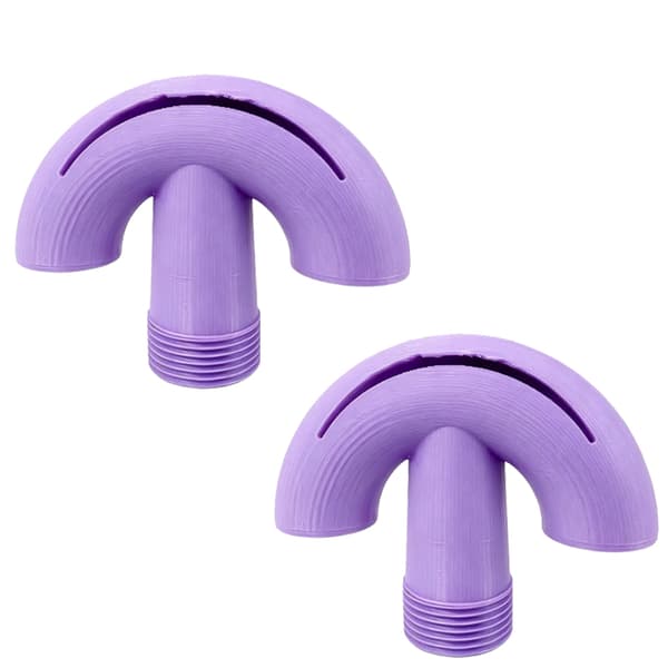 2 stk. Poolvandlufterdyser - 3/4\" Gevind ABS Springvandshoved - Lys Violet Purple