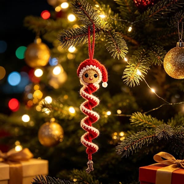 Perlesæt DIY julepige – blød spiral, gør det selv-håndværk Style 3