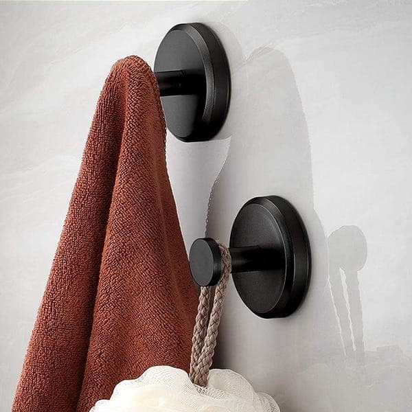 2-pack Stainless Steel Wall Hooks, Coat Hook for Bathroom and Hallway, Drill Mounting