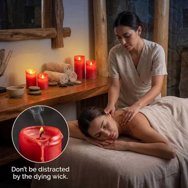 3-pack flameless LED candles 4/5/6 inches, remote control, timer and adjustable brightness, flickering flame for decoration Grey Battery-operated