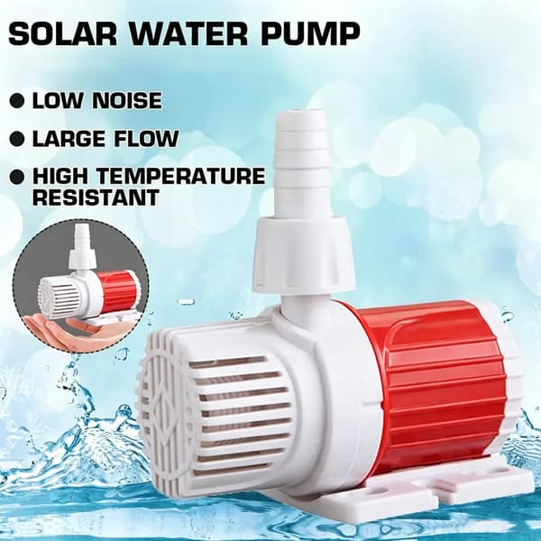 12V DC Tyst Mikrovattenpump - 1000L/H, 5m Lyfthöjd för Akvarium Damm Fontän