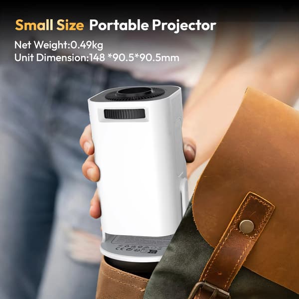 3 Pro 4K Mini Projektor - 300 ANSI Lumen, WiFi 6, Android til Udendørs Biograf